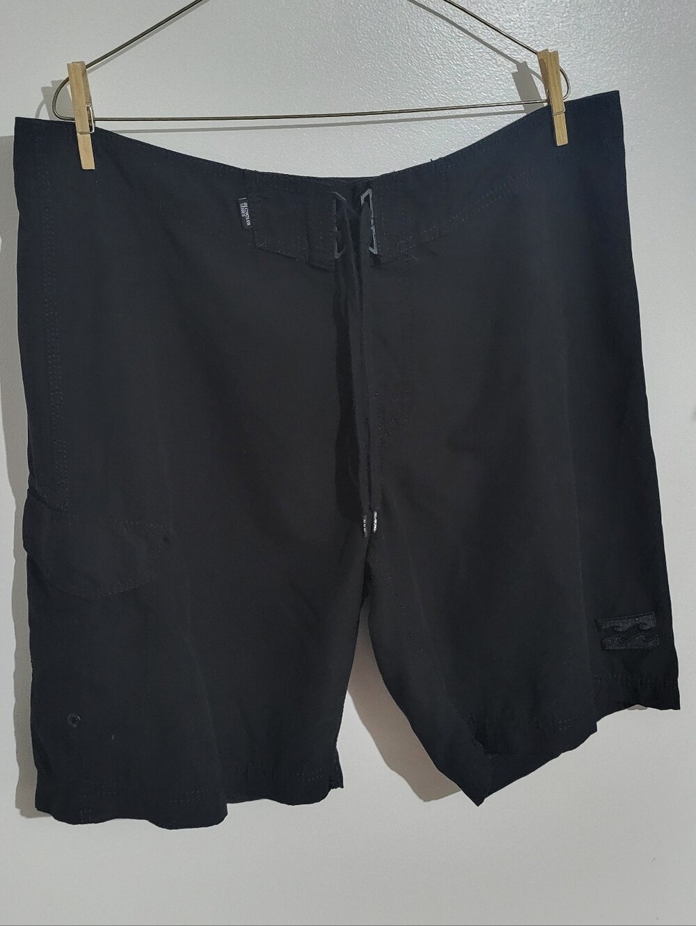 Billabong Mens Black Board Shorts Size 38 Recycler Series
